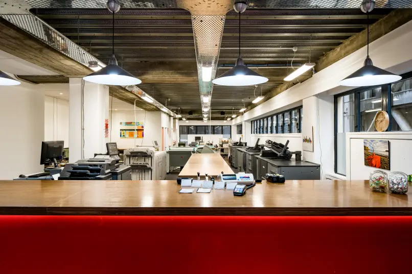 Inside Rieger’s Print on Victoria Street